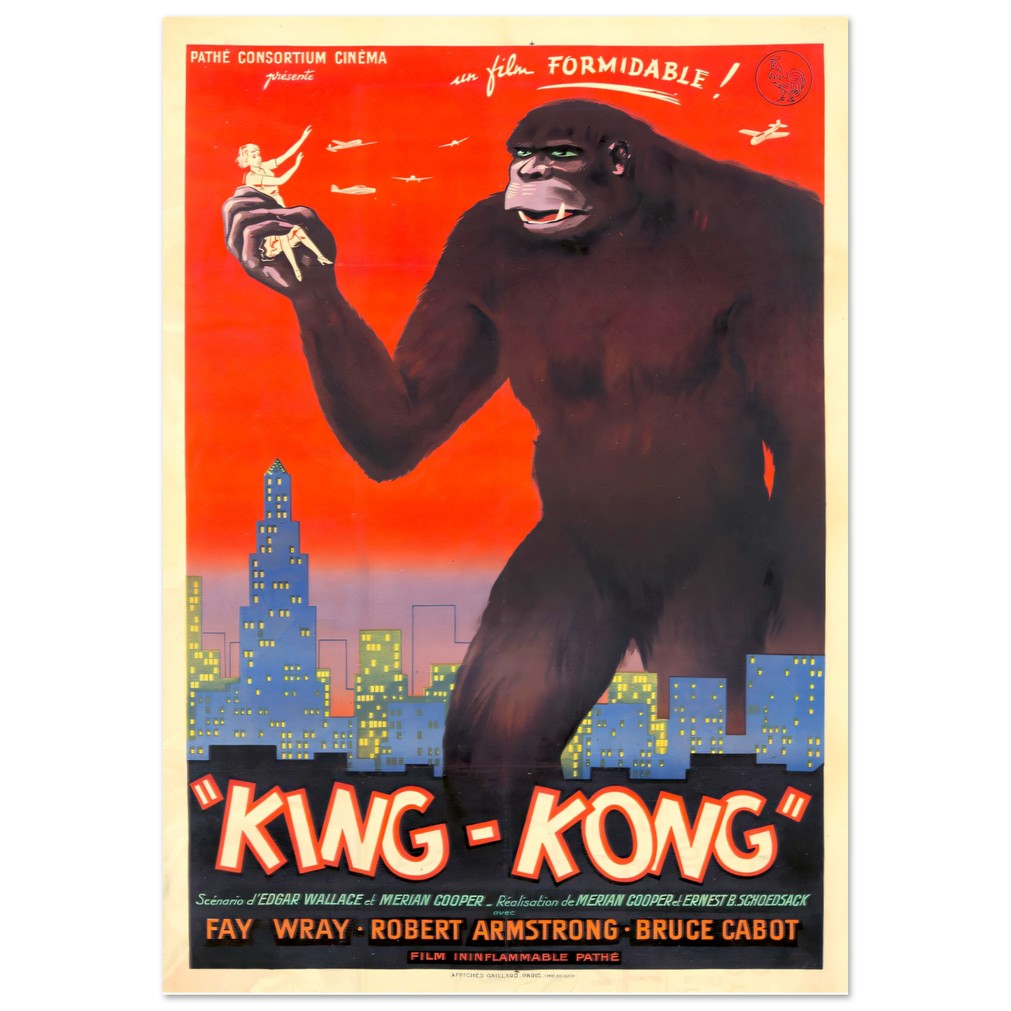 Vintage poster King Kong reprint on Premium Matte Paper - Posterify