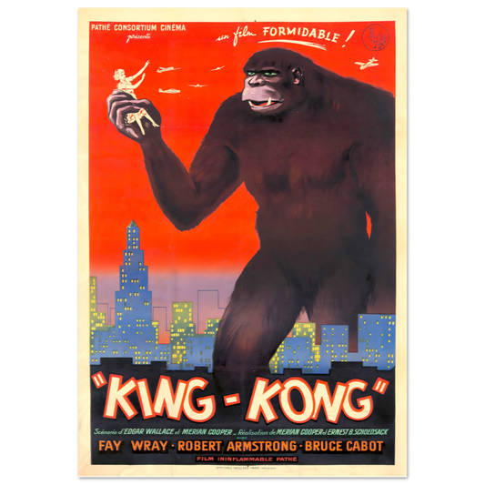 Vintage poster King Kong reprint on Premium Matte Paper - Posterify