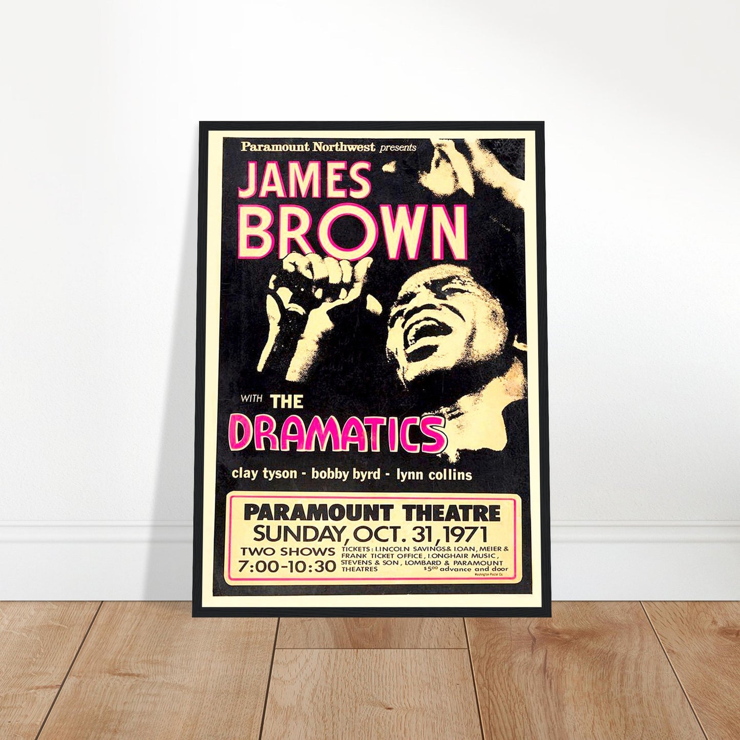 James Brown Vintage Poster Reprint on Premium Matte Paper - Posterify