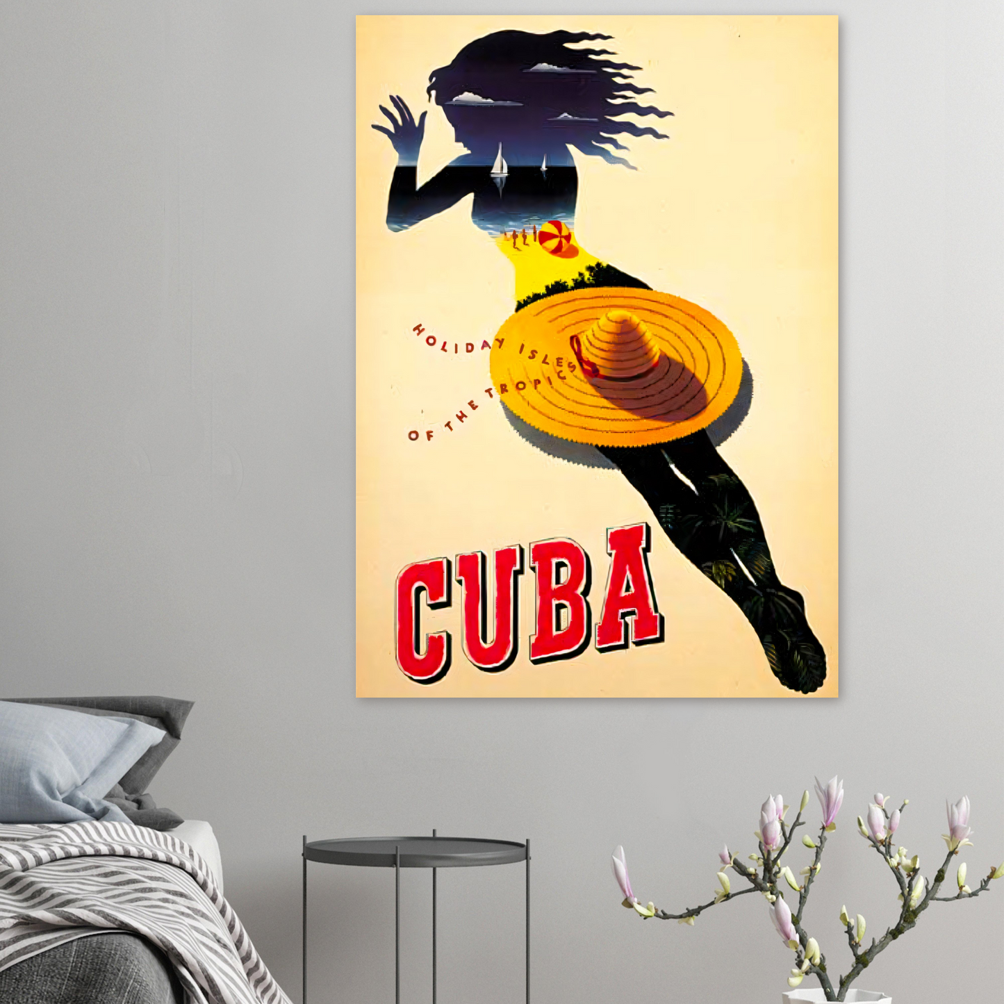 Vintage Poster Cuba printed on Premium Matte Paper - Posterify