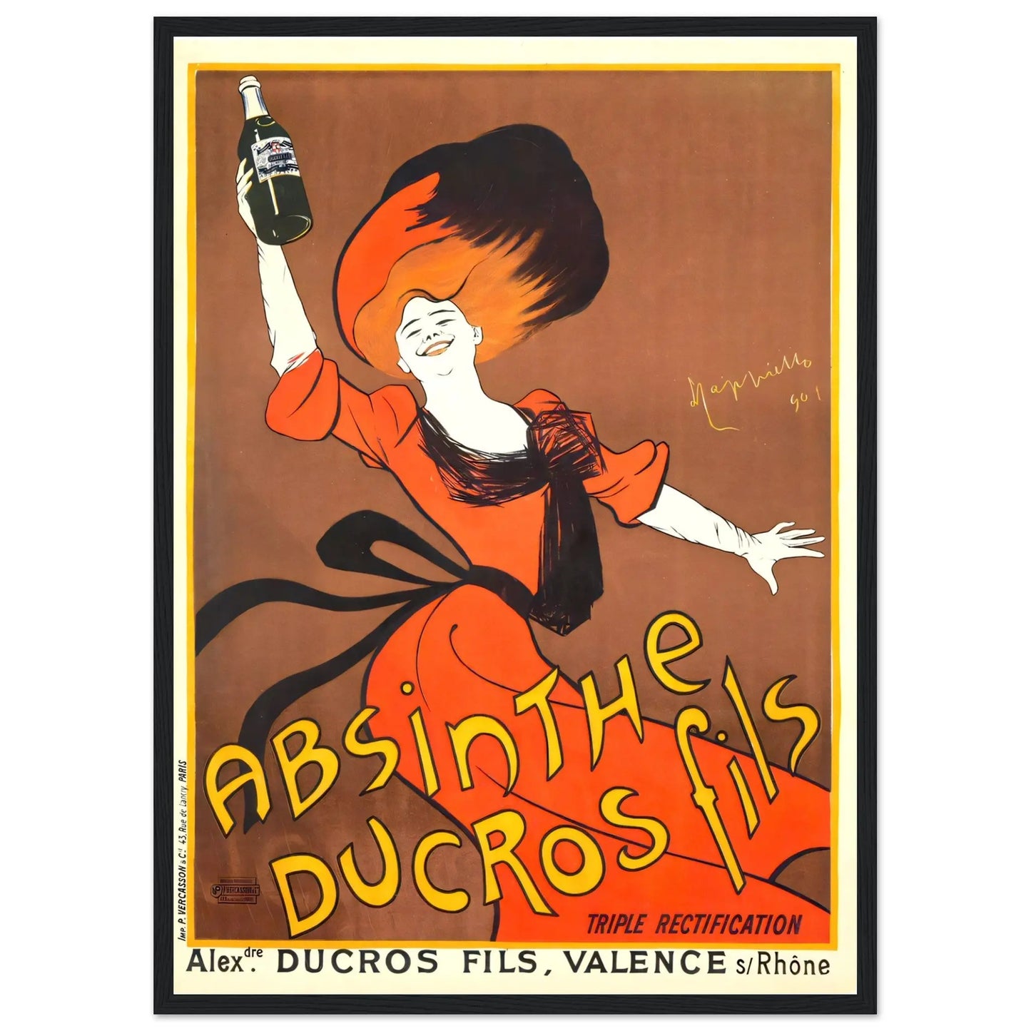 Absinthe Vintage poster reprint on Premium Matte Paper - Posterify