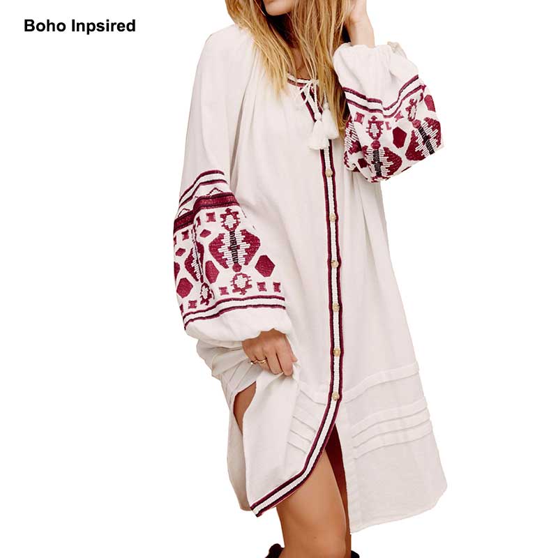 women long blouses shirts lantern sleeve embroiderd tassel plus size blouse tops summer female tops hippie blusas - Posterify