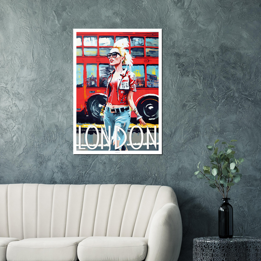 London Punk Poster by Posterity design on Premium Matte Paper