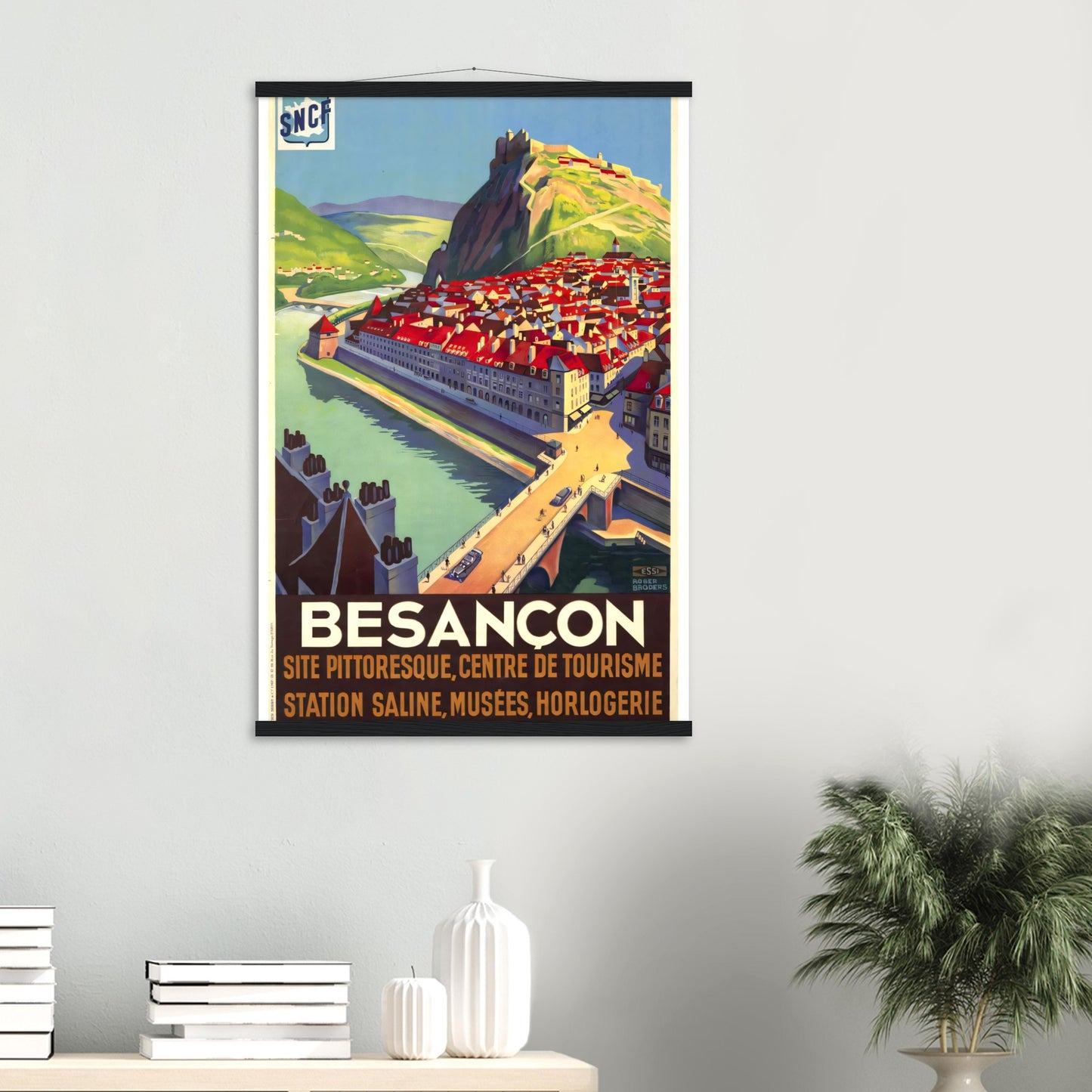 Besancon Vintage Poster Reprint on Premium Matte Paper - Posterify