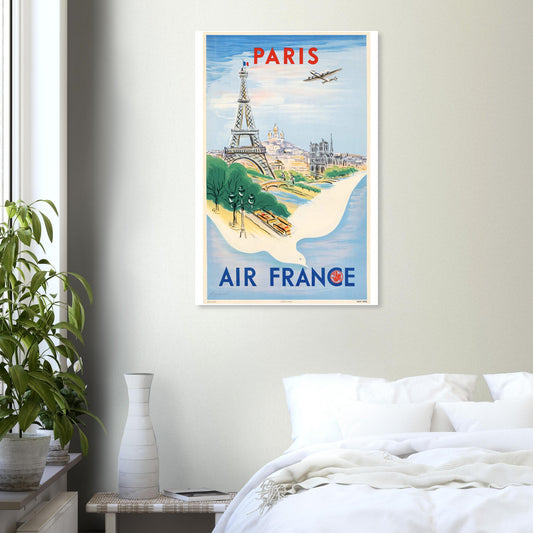 Air France Vintage Poster Reprint on Premium Matte Paper
