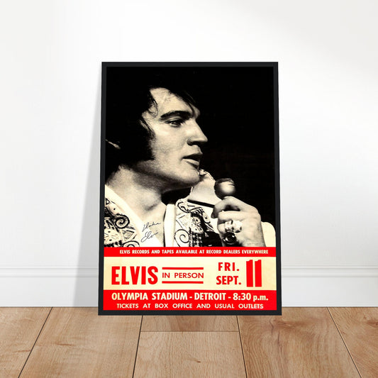 Elvis Signed Vintage Poster Reprint on Premium Matte Paper - Posterify