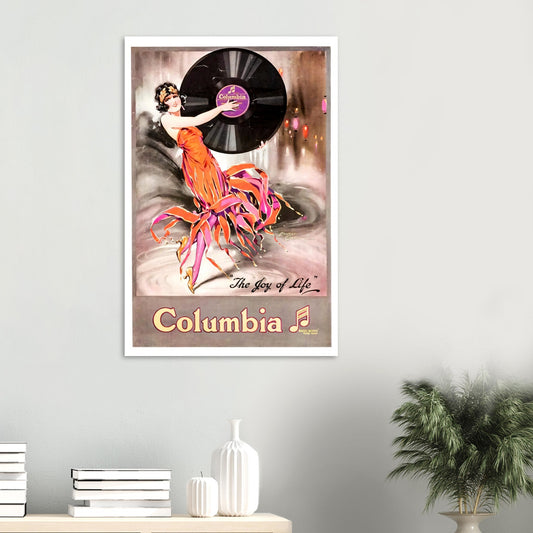 Columbia Vintage Poster Reprint on Premium Matte Paper - Posterify