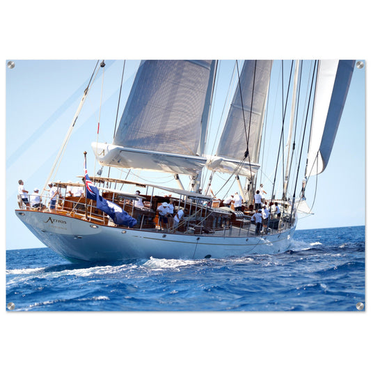 Acrylic HQ Photo Print of Super Sailing Yacht Athos 70X100cm