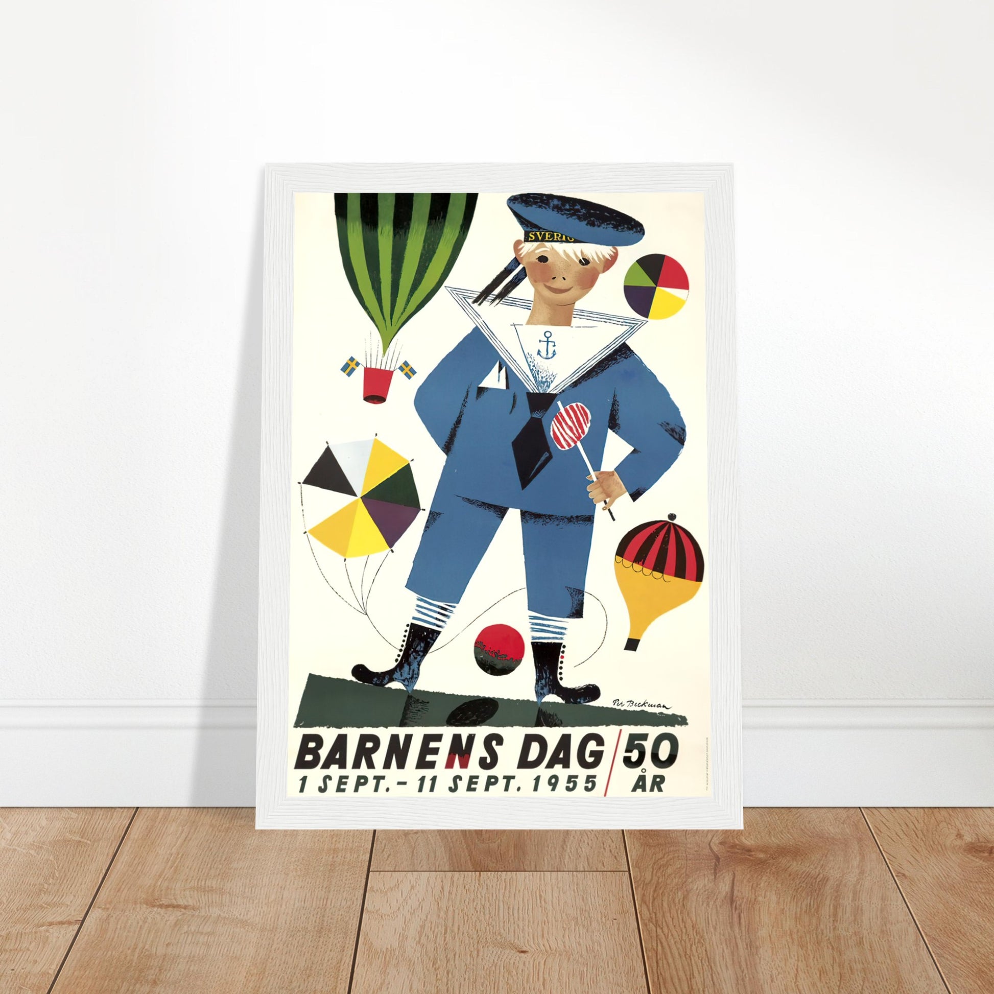 Barnens dag Vintage Poster Reprint on Premium Matte Paper - Posterify