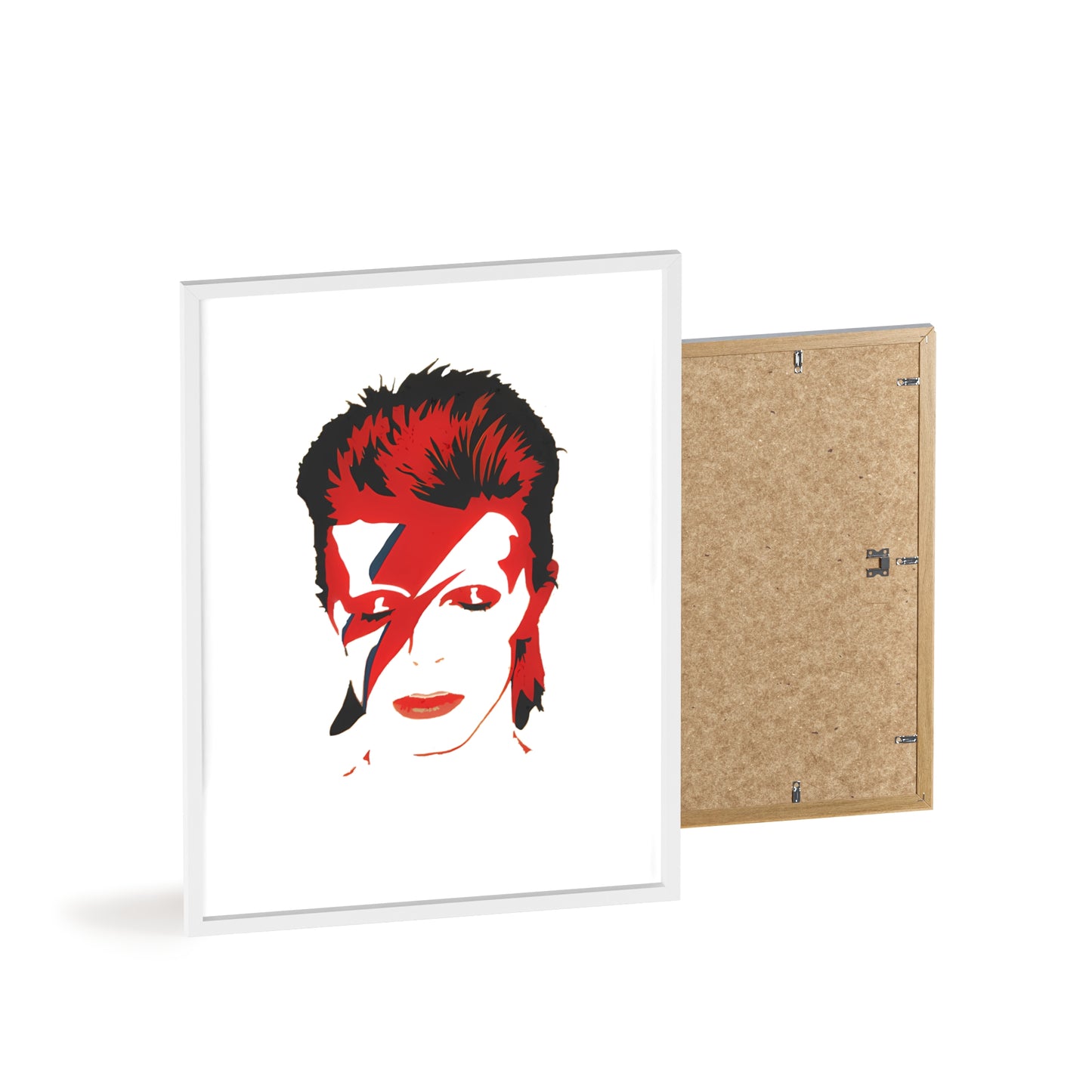 David Bowie Poster with Wooden Frame