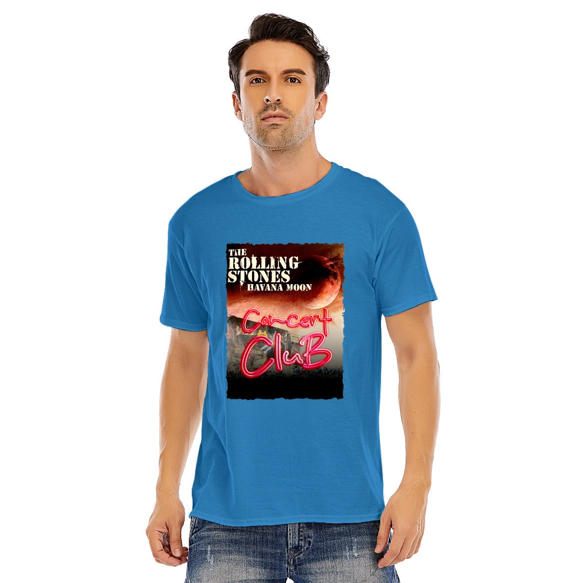 Concert Club, Stones, Unisex O-neck Short Sleeve T-shirt | 180GSM Cotton (DTF)