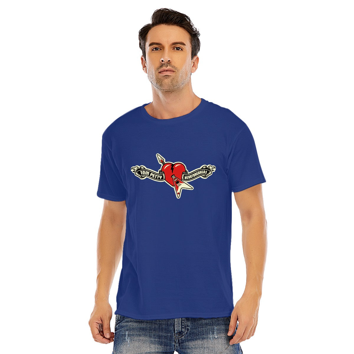 Tom Petty and the Heartbreakers. Unisex O-neck Short Sleeve T-shirt | 180GSM Cotton (DTF)