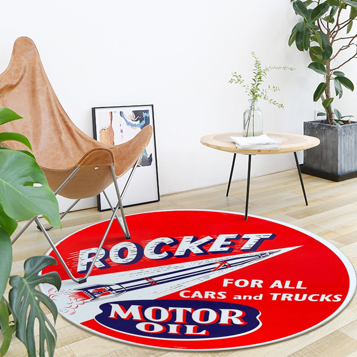 Vintage Rocket Motor Oil mat