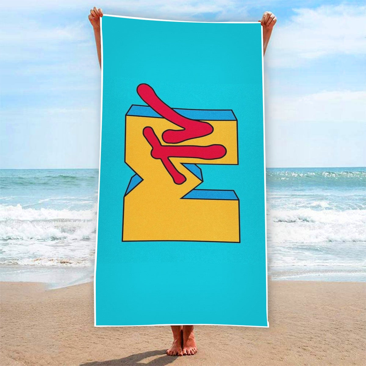 MTV Logo Rectangular Beach Towel