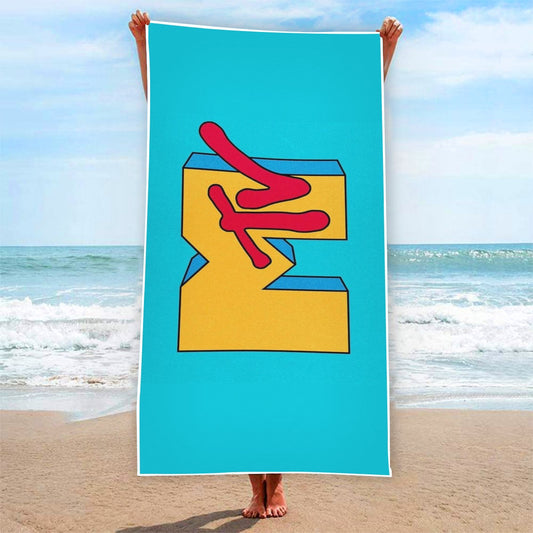 MTV Logo Rectangular Beach Towel