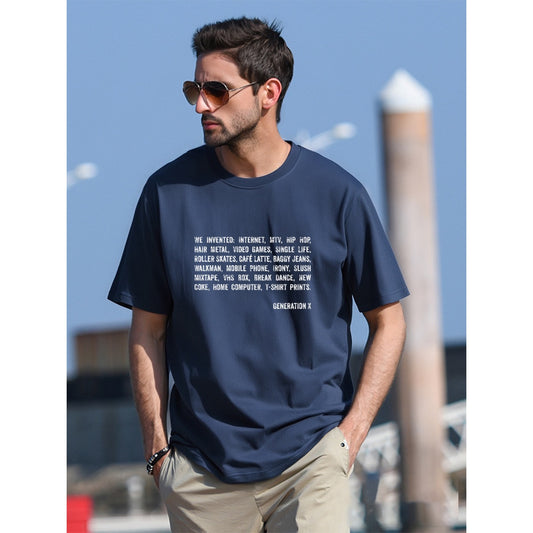 Generation X invented internet quote, Men's T-Shirt USA made|180GSM Front & Back DTF