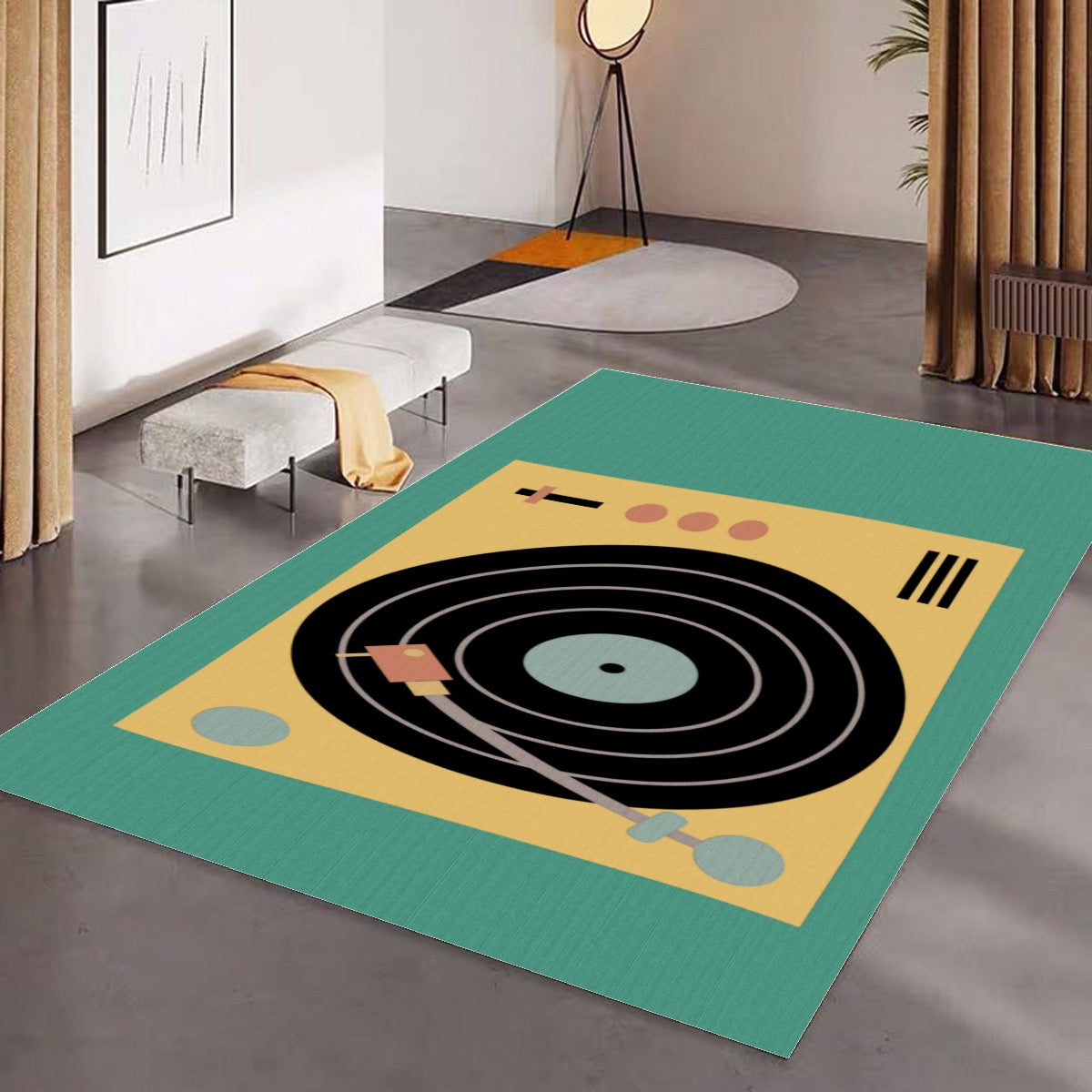 Vinyl Player Turntable Floor Mat