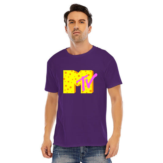 MTV logo 2, Unisex O-neck Short Sleeve T-shirt | 180GSM Cotton (DTF)