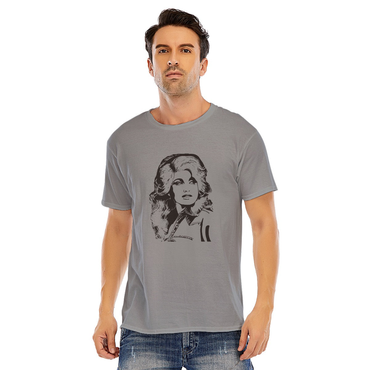 Dolly Parton Unisex O-neck Short Sleeve T-shirt | 180GSM Cotton (DTF)