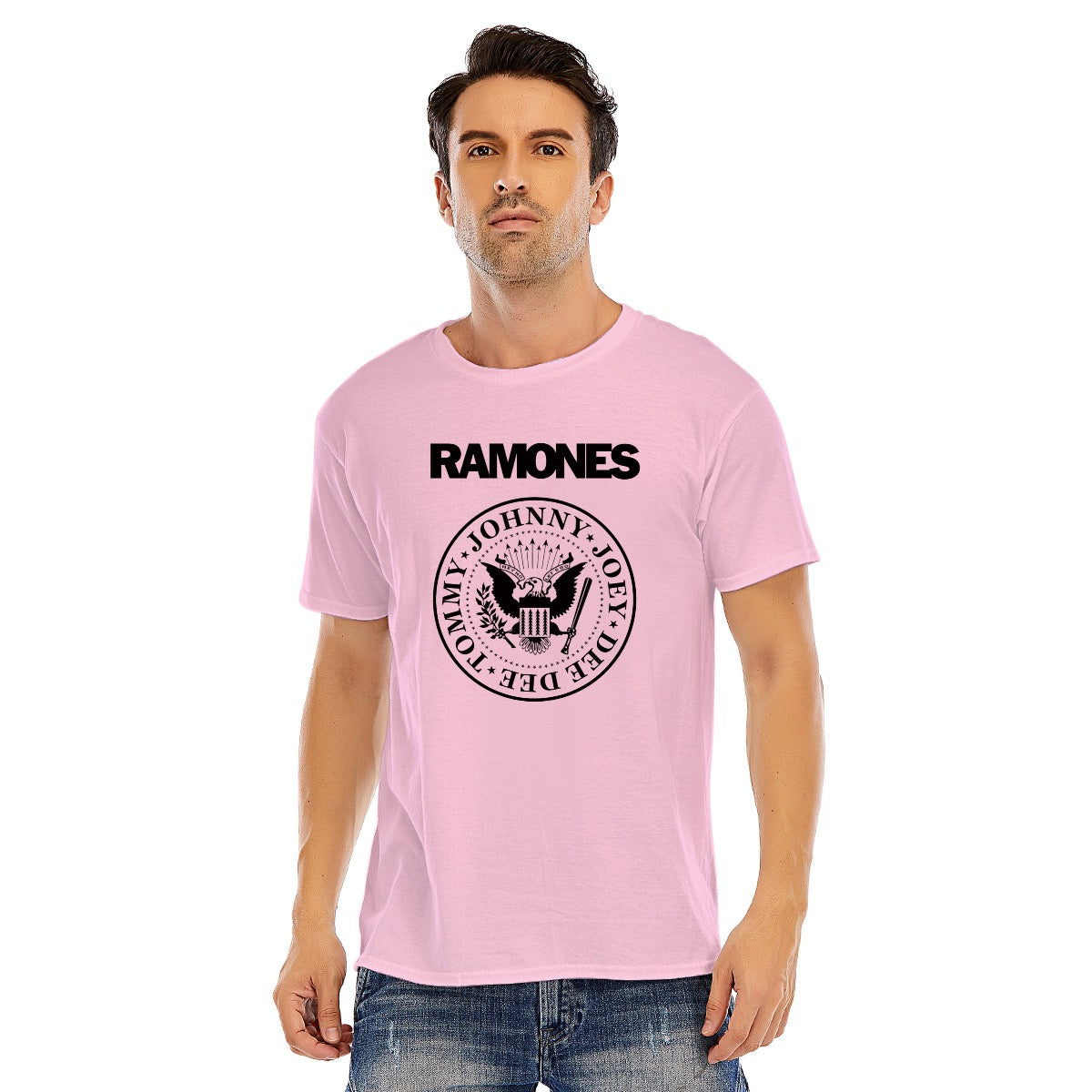 Ramones Unisex O-neck Short Sleeve T-shirt | 180GSM Cotton (DTF)