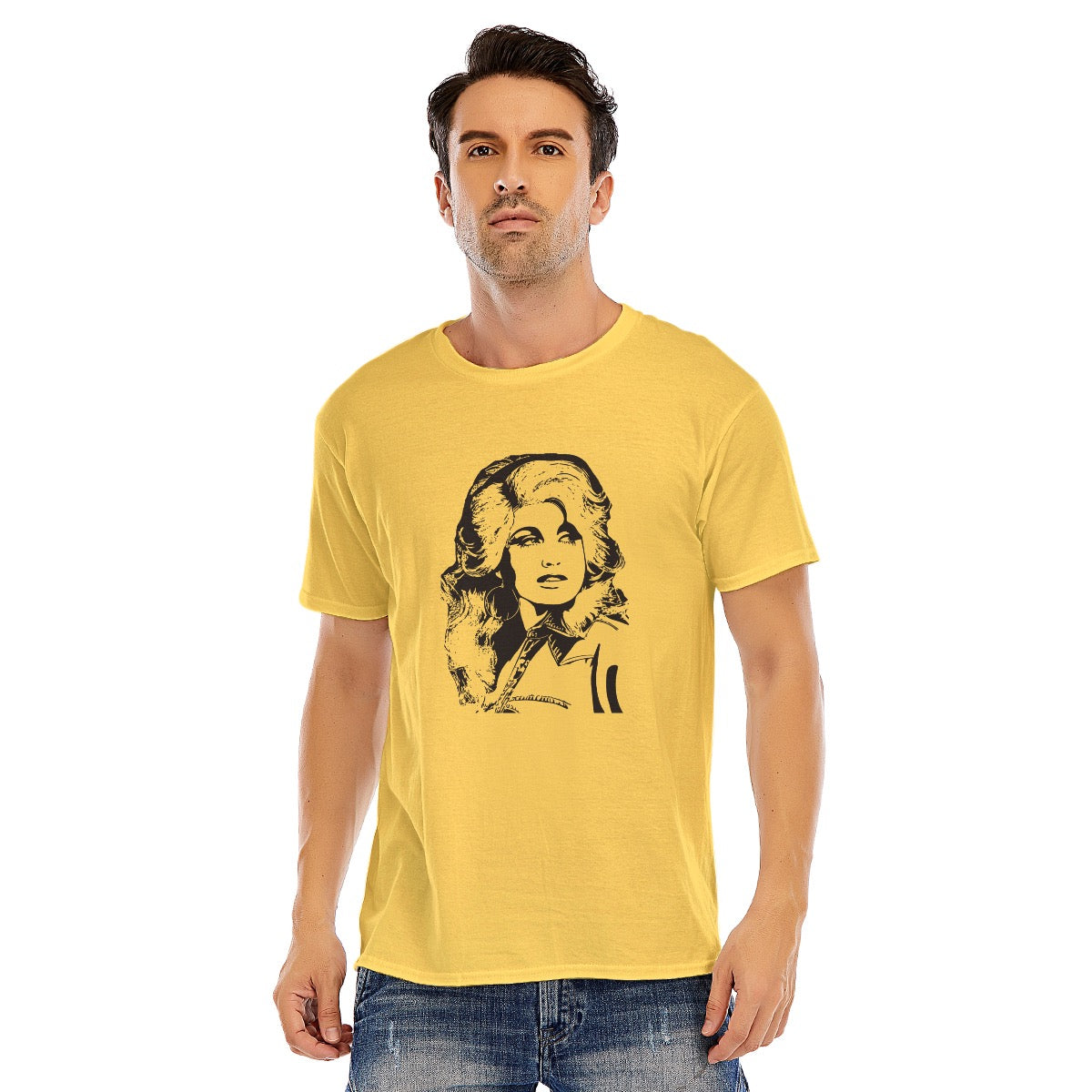 Dolly Parton Unisex O-neck Short Sleeve T-shirt | 180GSM Cotton (DTF)
