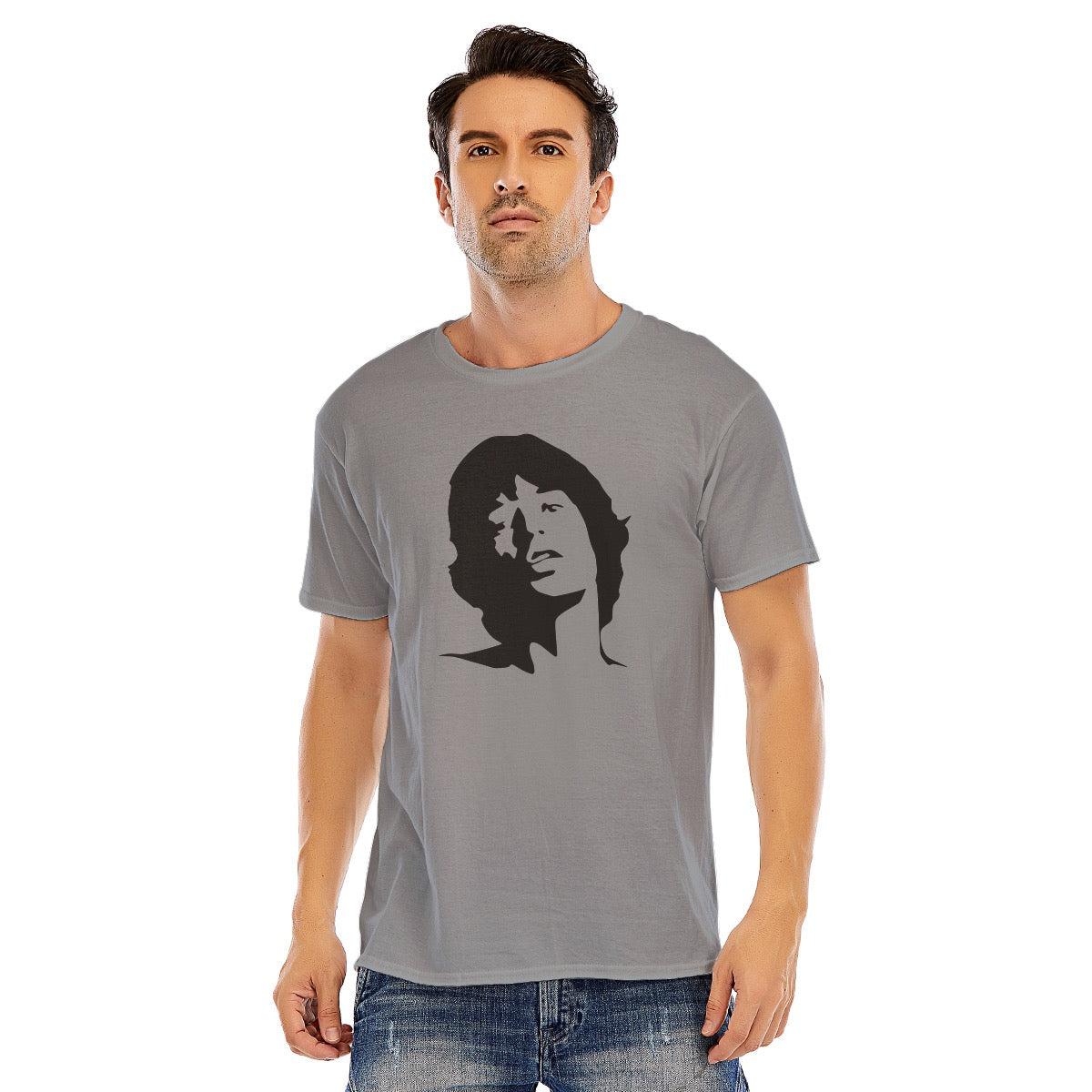 Mick Jagger Unisex O-neck Short Sleeve T-shirt | 180GSM Cotton (DTF)