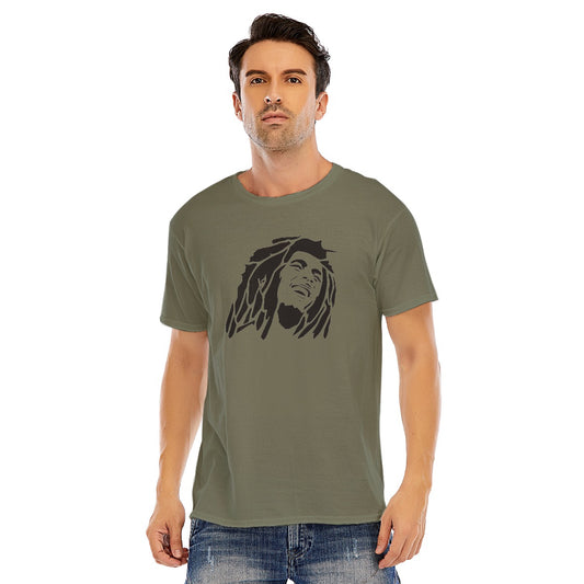Bob Marley Unisex O-neck Short Sleeve T-shirt | 180GSM Cotton (DTF)