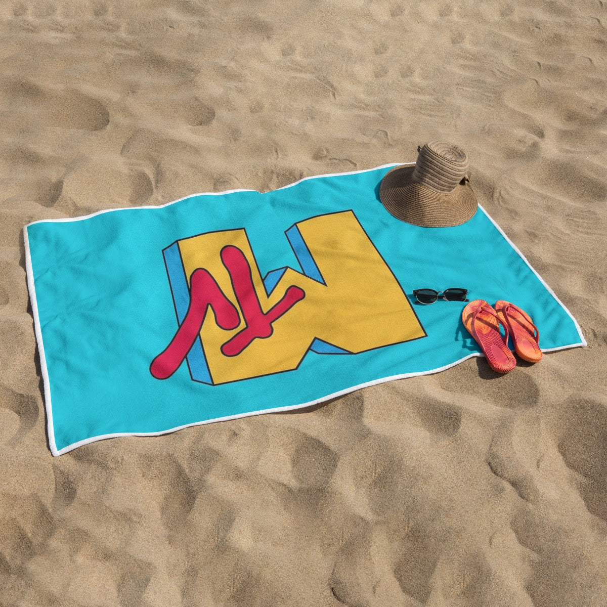 MTV Logo Rectangular Beach Towel