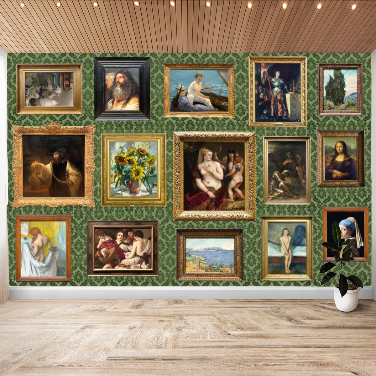 Show of Art Collection Wallpaper Sticker