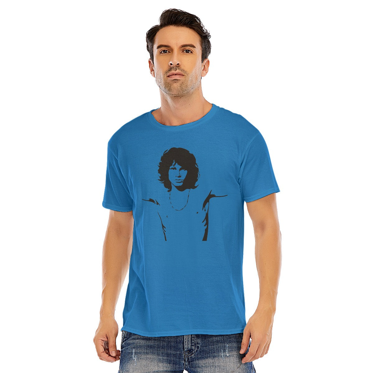 Jim Morrison Unisex O-neck Short Sleeve T-shirt | 180GSM Cotton (DTF)