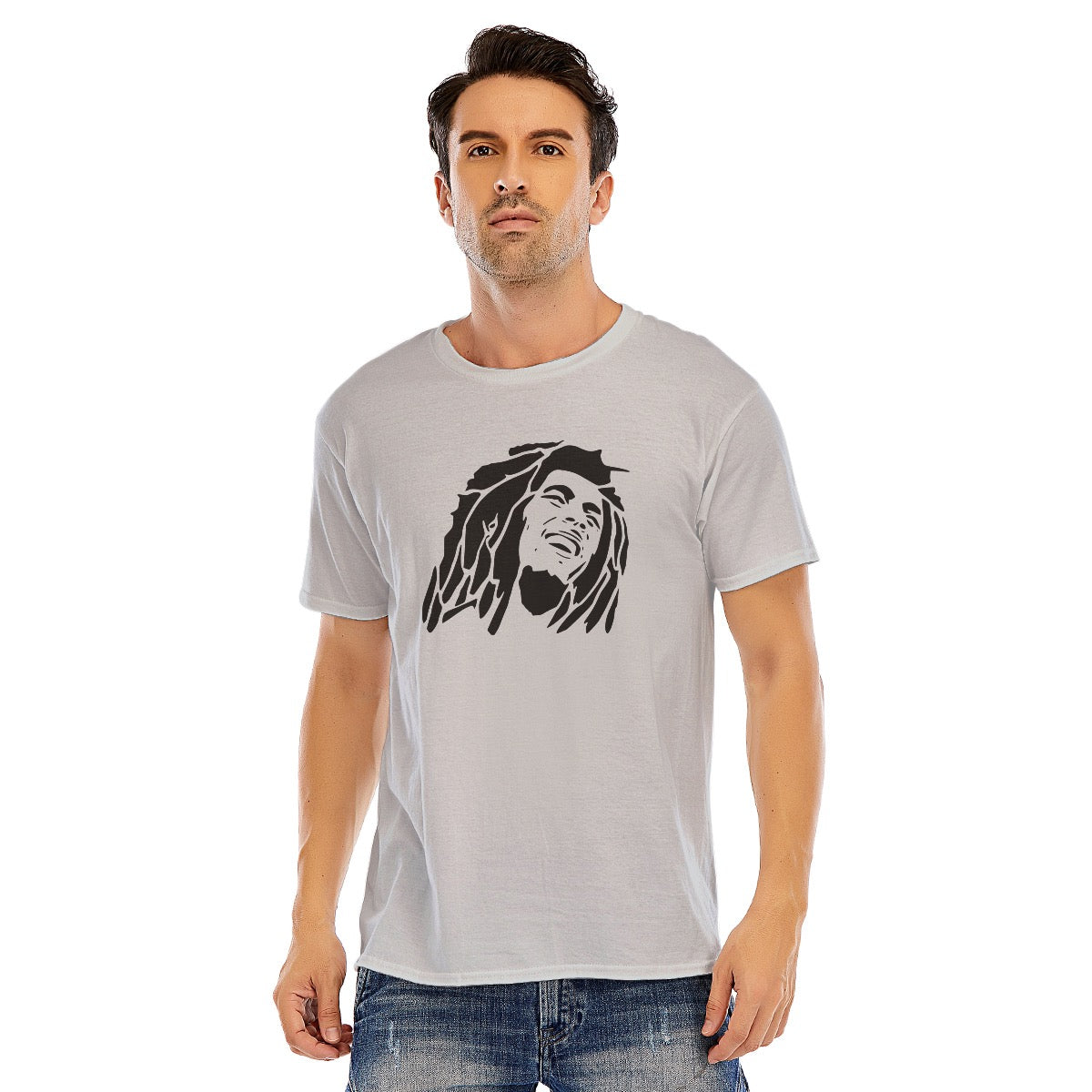 Bob Marley Unisex O-neck Short Sleeve T-shirt | 180GSM Cotton (DTF)