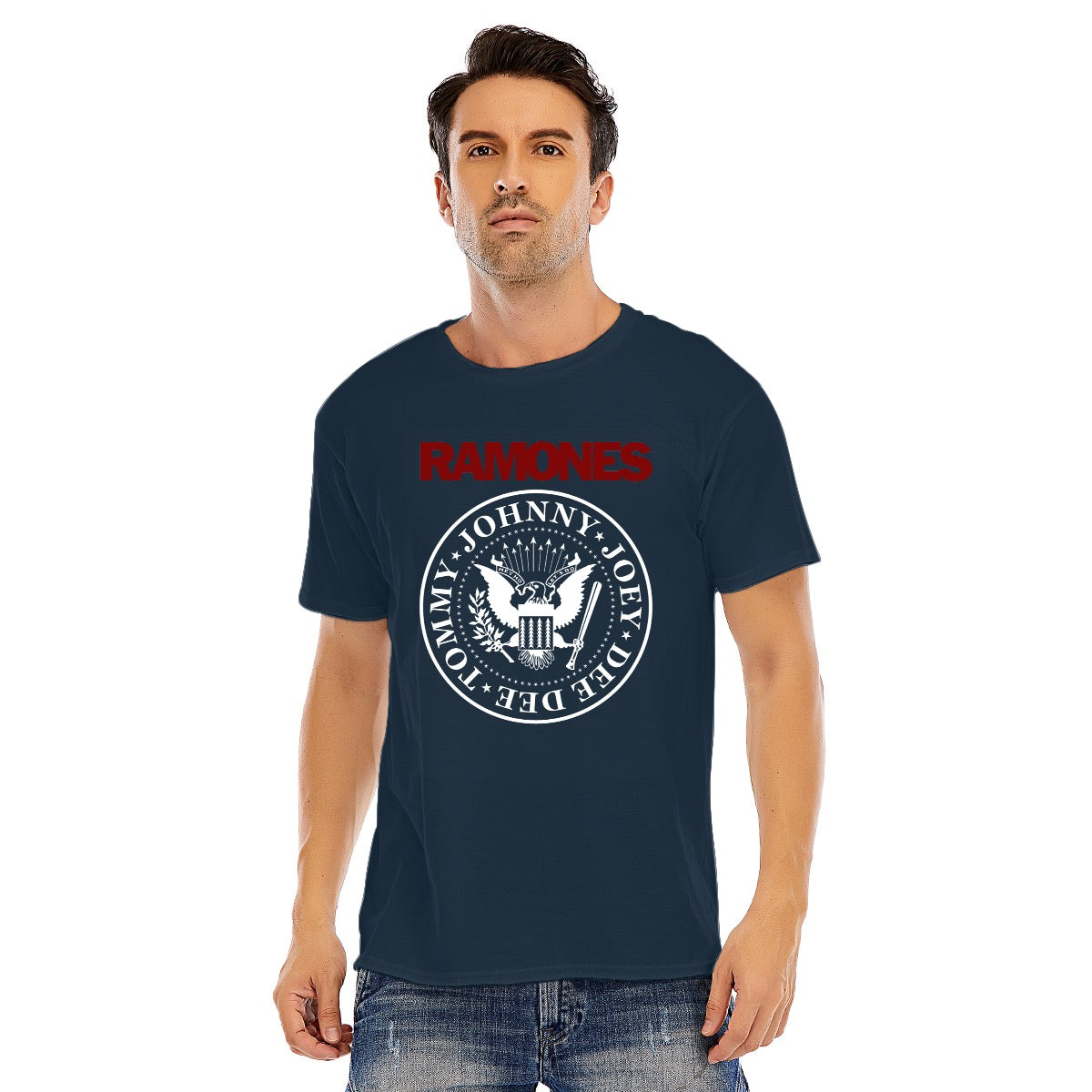 Ramones Unisex O-neck Short Sleeve T-shirt | 180GSM Cotton (DTF)