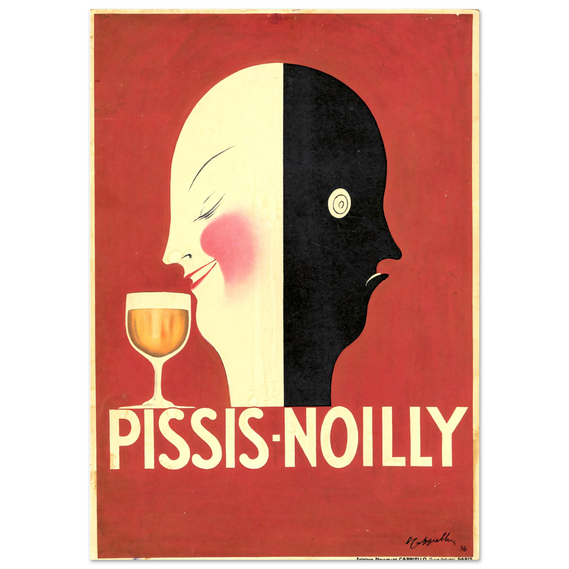 Vintage Poster Pissis Noilly on Premium Matte Paper - Posterify