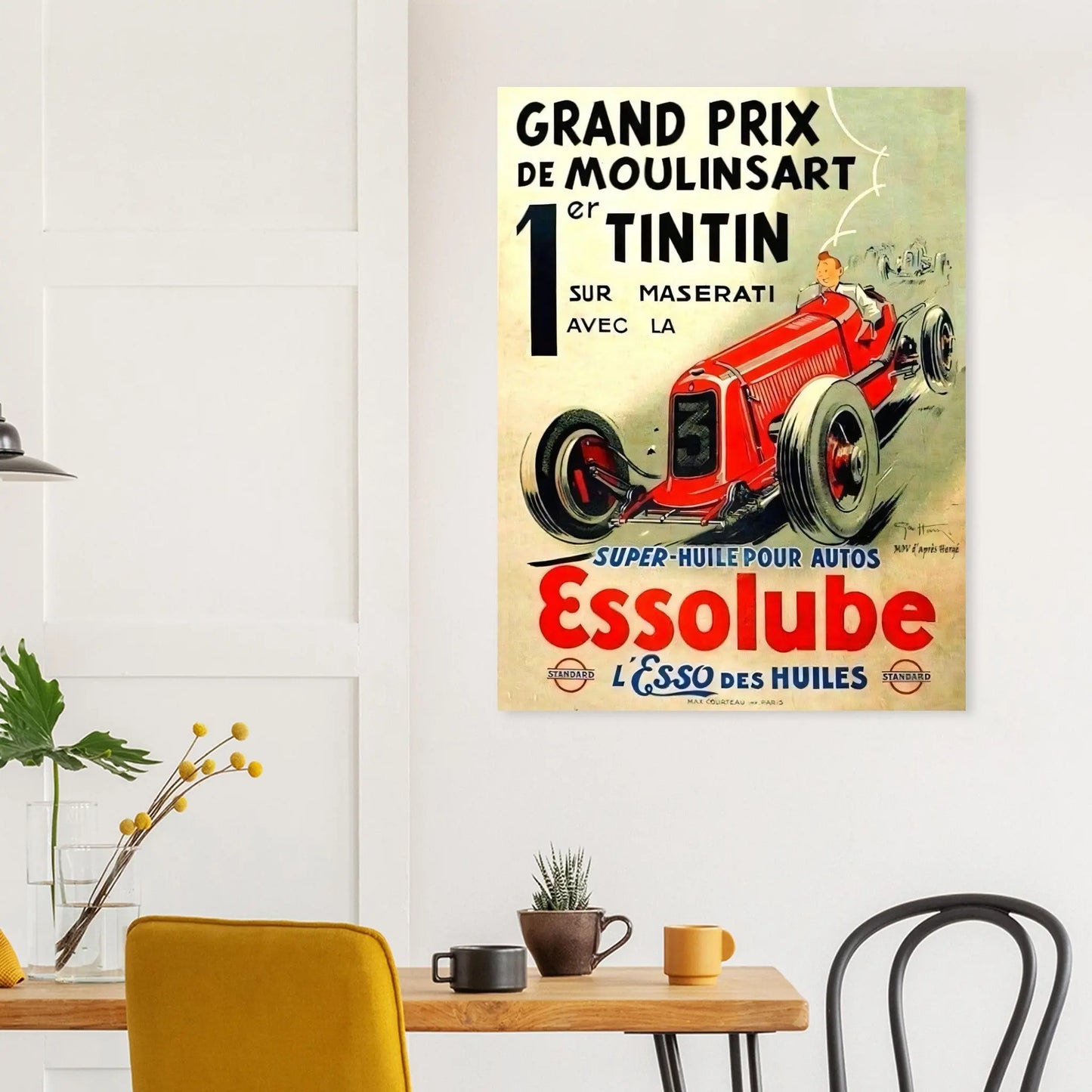 Tintin Vintage Poster Reprint on Premium matte Paper - Posterify