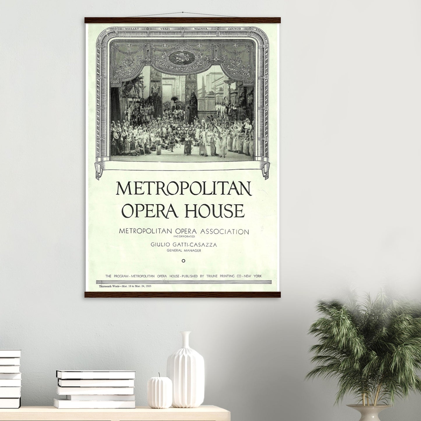 Metropolitan Opera House 1935 Original reprint Poster on Premium Matte Paper - Posterify