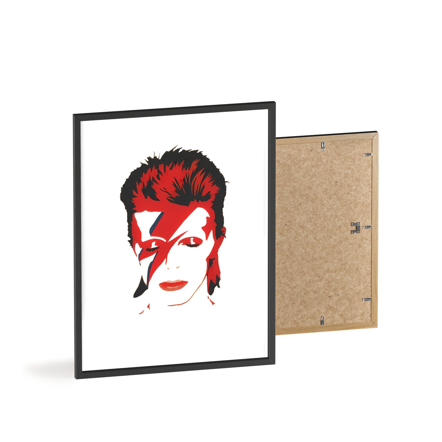 David Bowie Poster with Wooden Frame