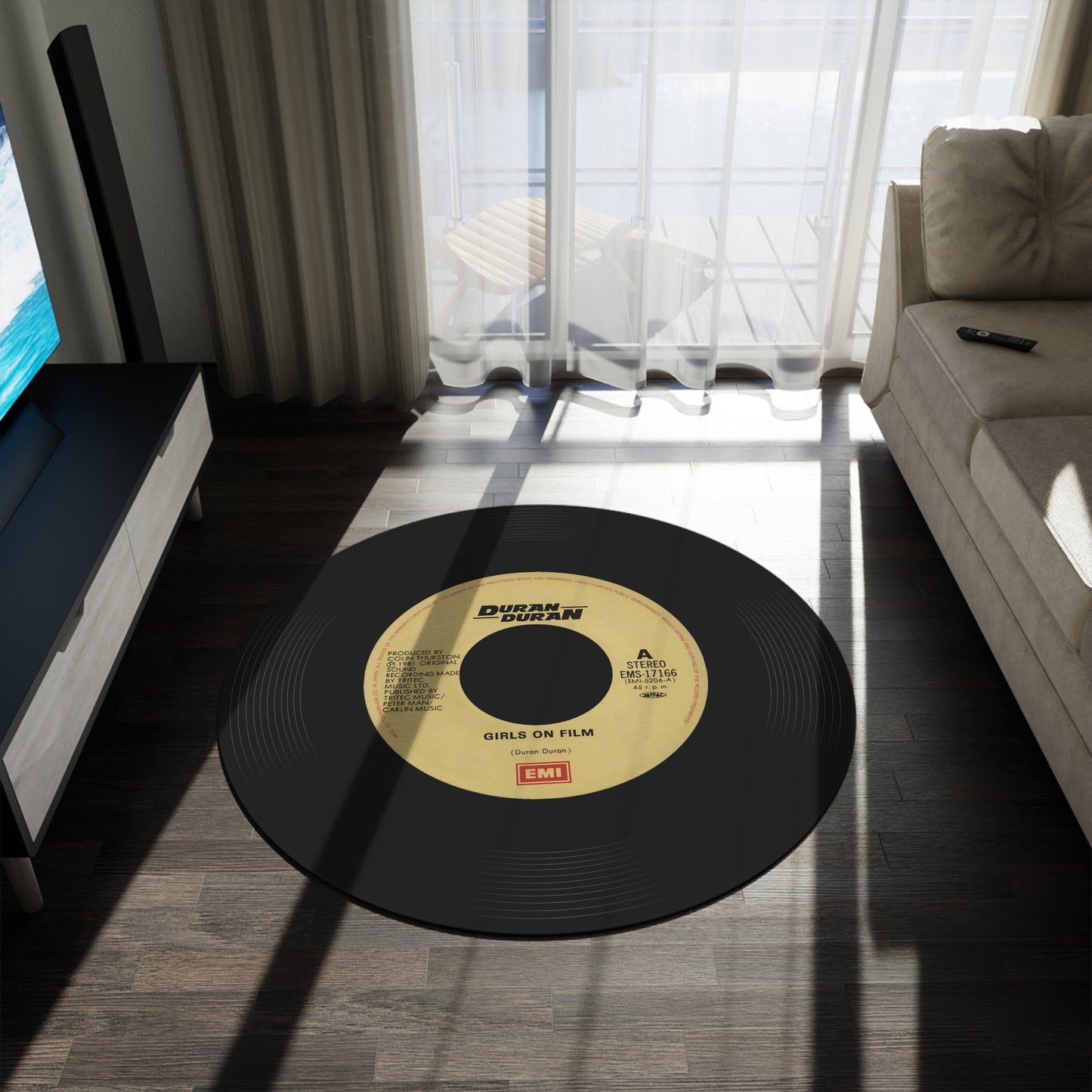 Duran Duran, Girls on film, Vinyl Record Mat