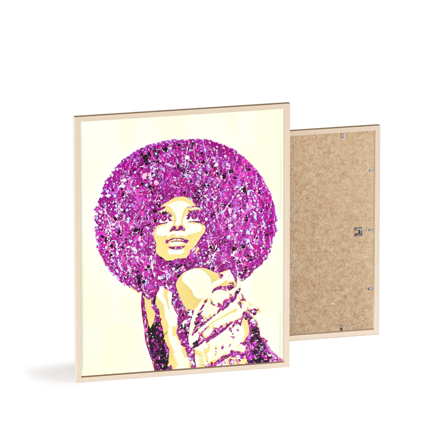 Diana Ross Poster with Wooden Frame