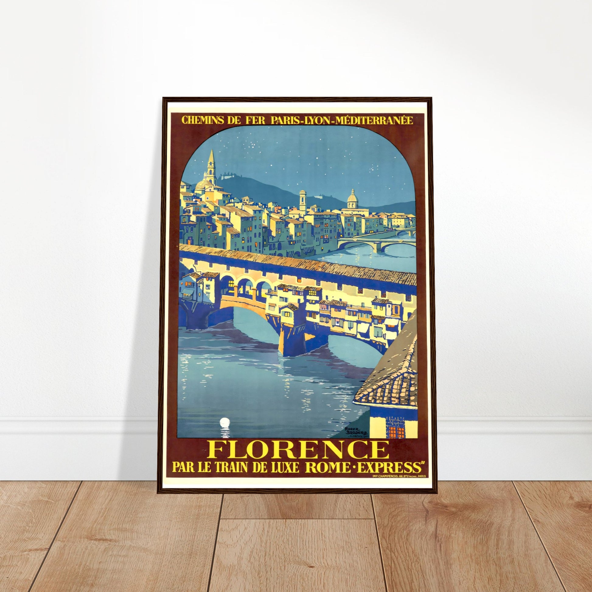 Florence Vintage Poster Reprint on Premium Matte Paper - Posterify
