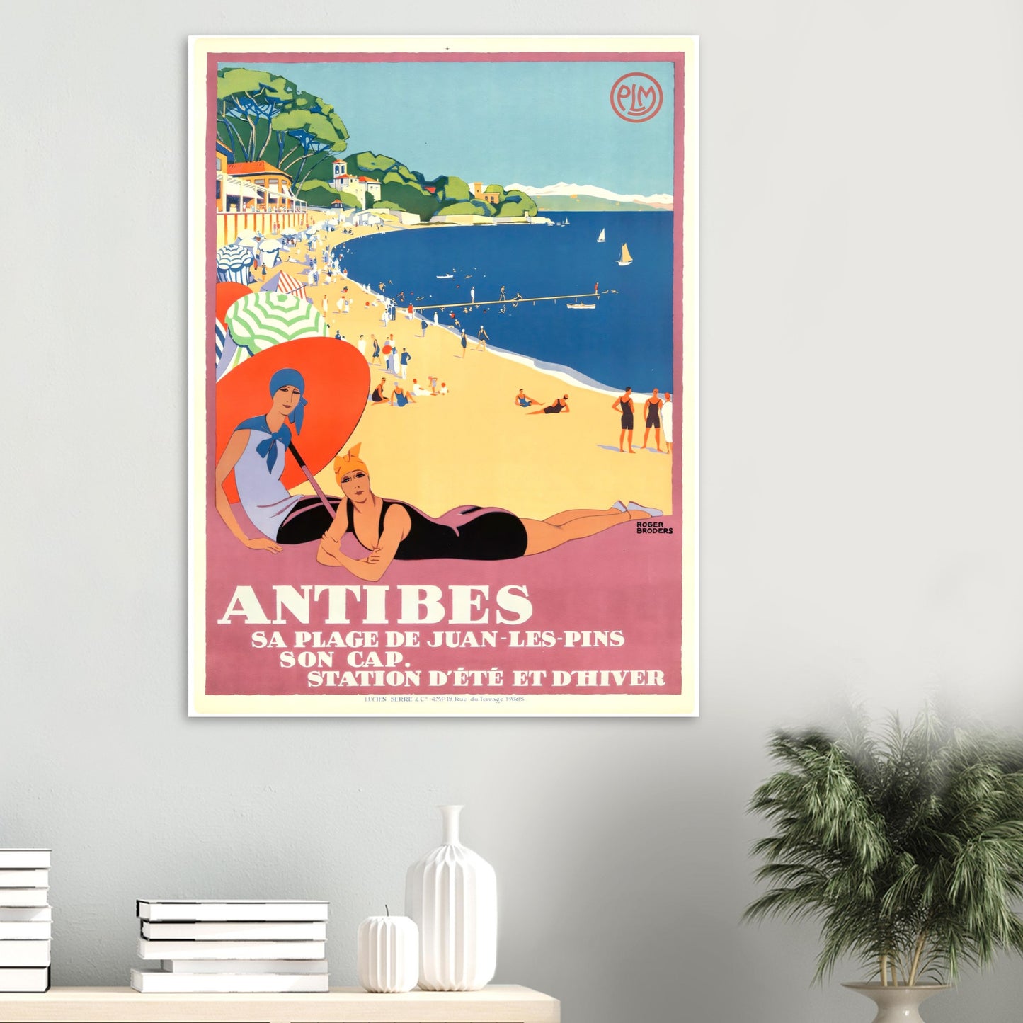 Antibes Vintage Poster Reprint on Premium Matte Paper - Posterify