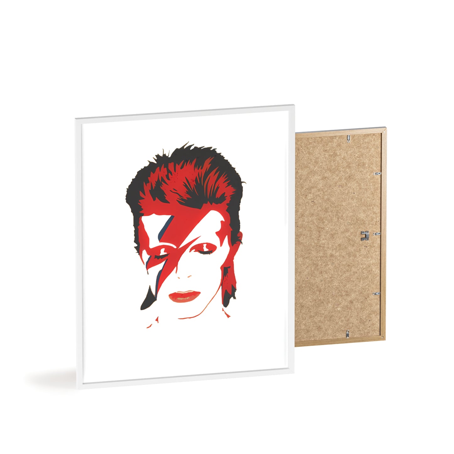 David Bowie Poster with Wooden Frame