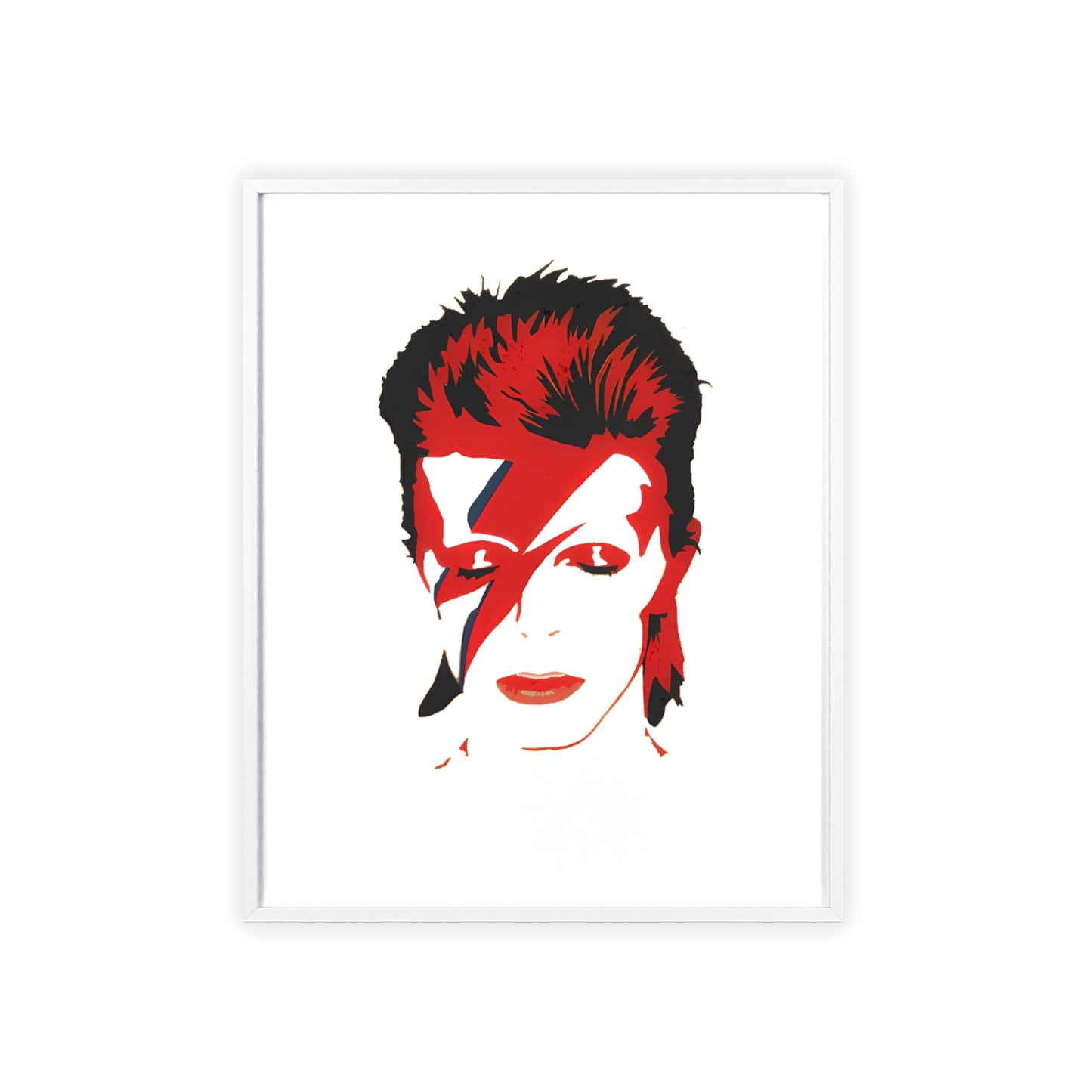 David Bowie Poster with Wooden Frame