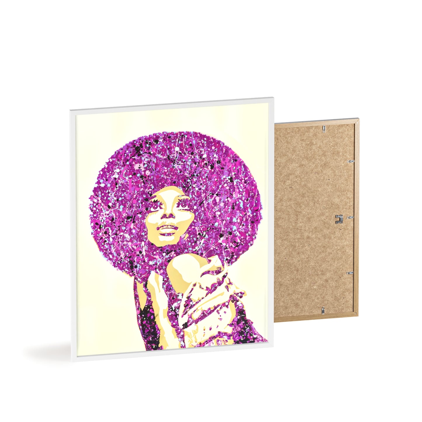 Diana Ross Poster with Wooden Frame