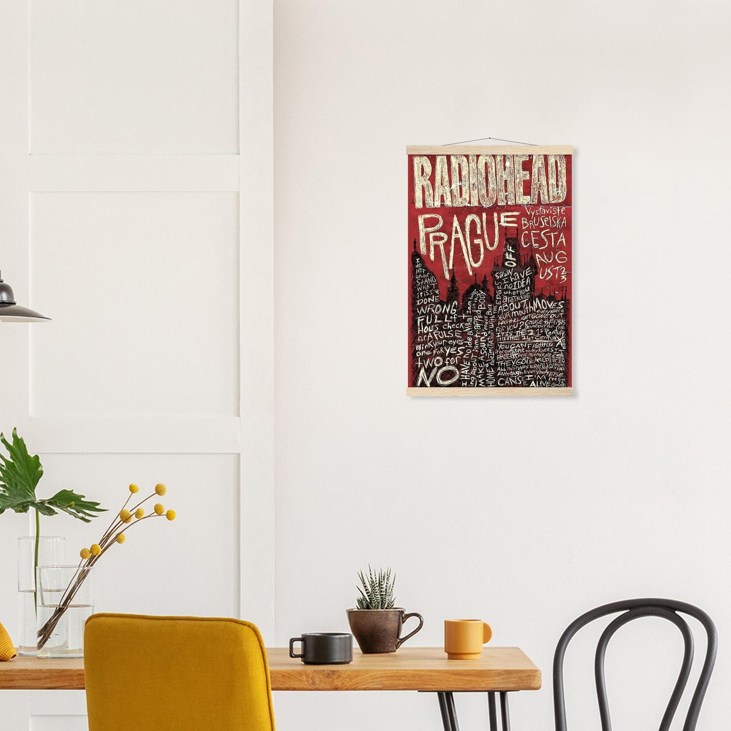 Radiohead Prague Vintage Poster reprint on Premium Poster Matte Paper - Posterify