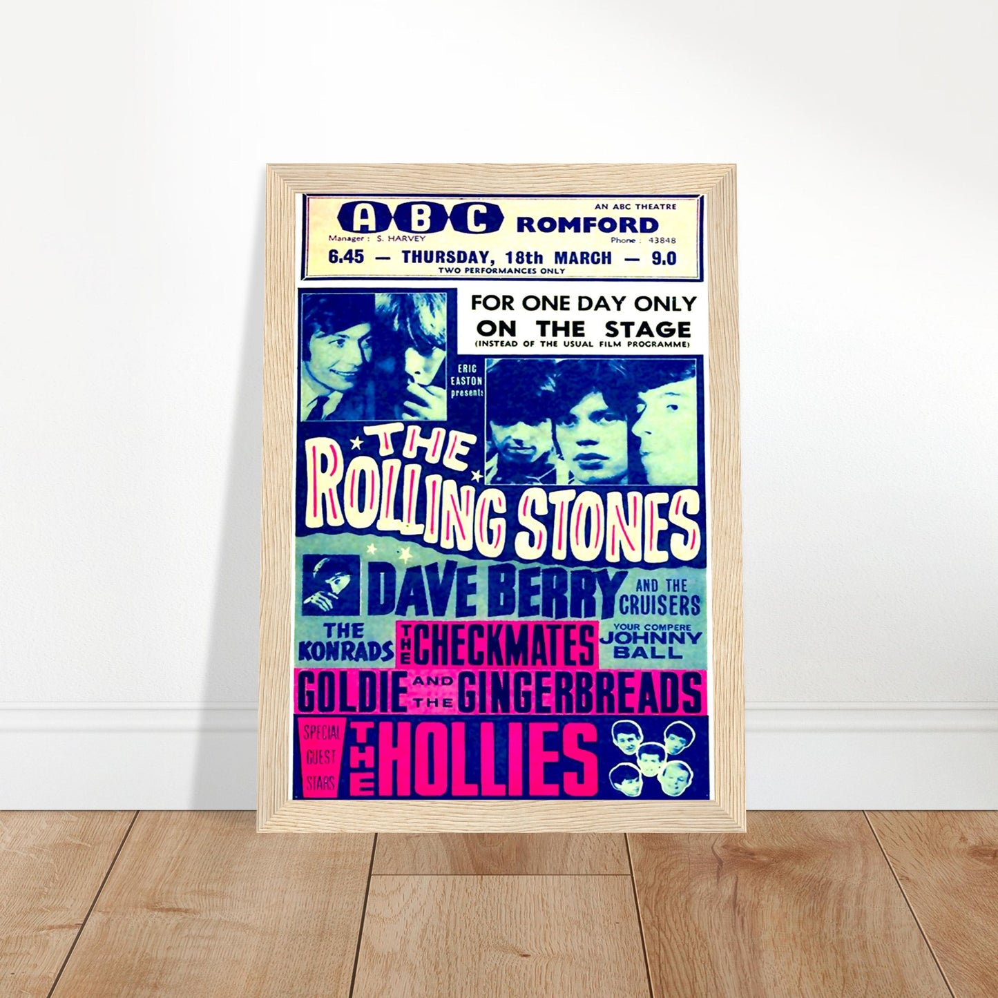 Rolling Stones Vintage Poster Reprint on Premium Matte Paper - Posterify