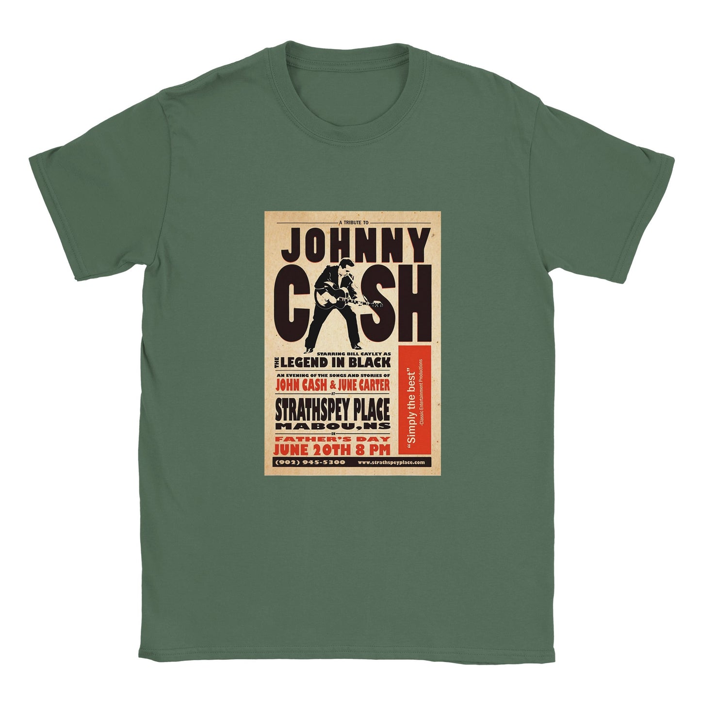Johnny Cash Classic Unisex Crewneck T-shirt - Posterify