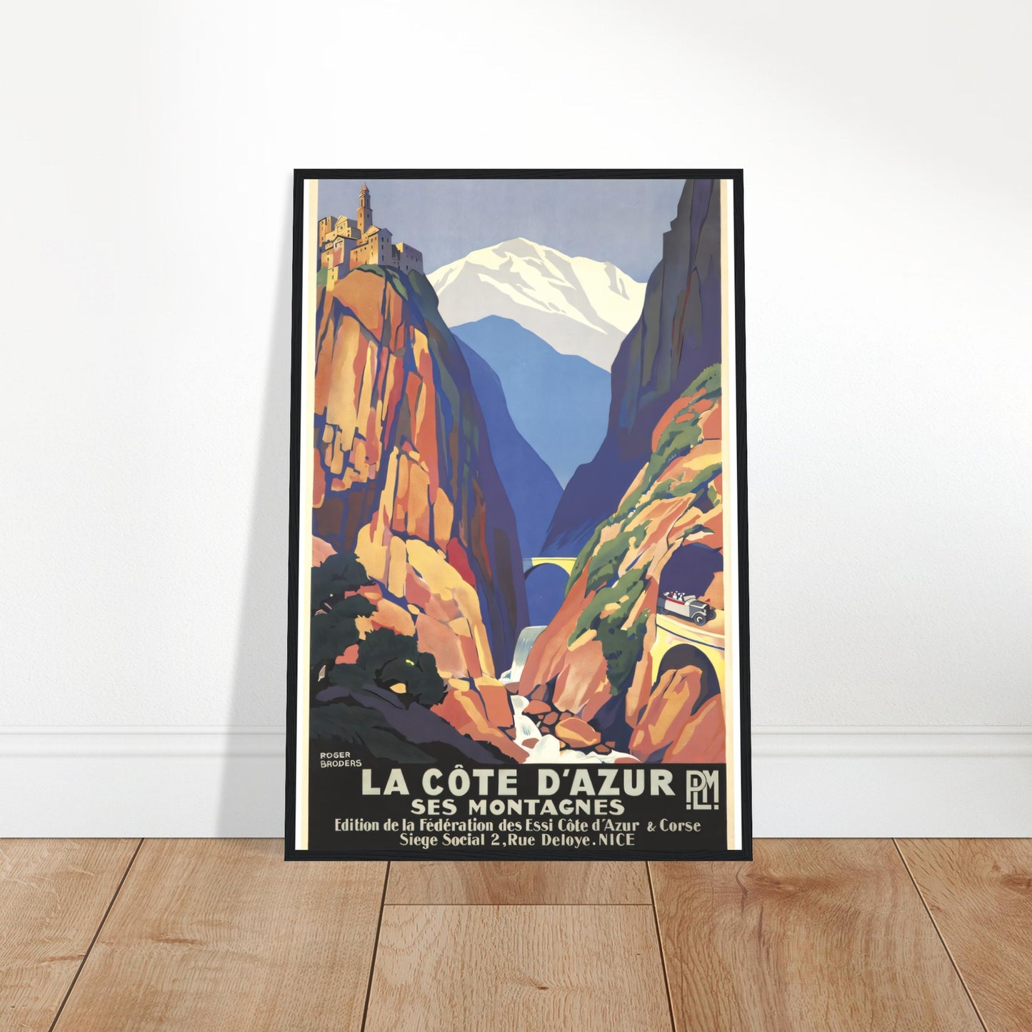 La Côte d'Azur Vintage Poster Reprint on Premium Matte Paper - Posterify