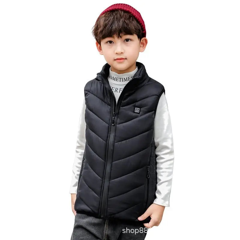 Children's Intelligent Heating Vest USB Charging Intelligent Heating Cotton Jacket Vest - Posterify