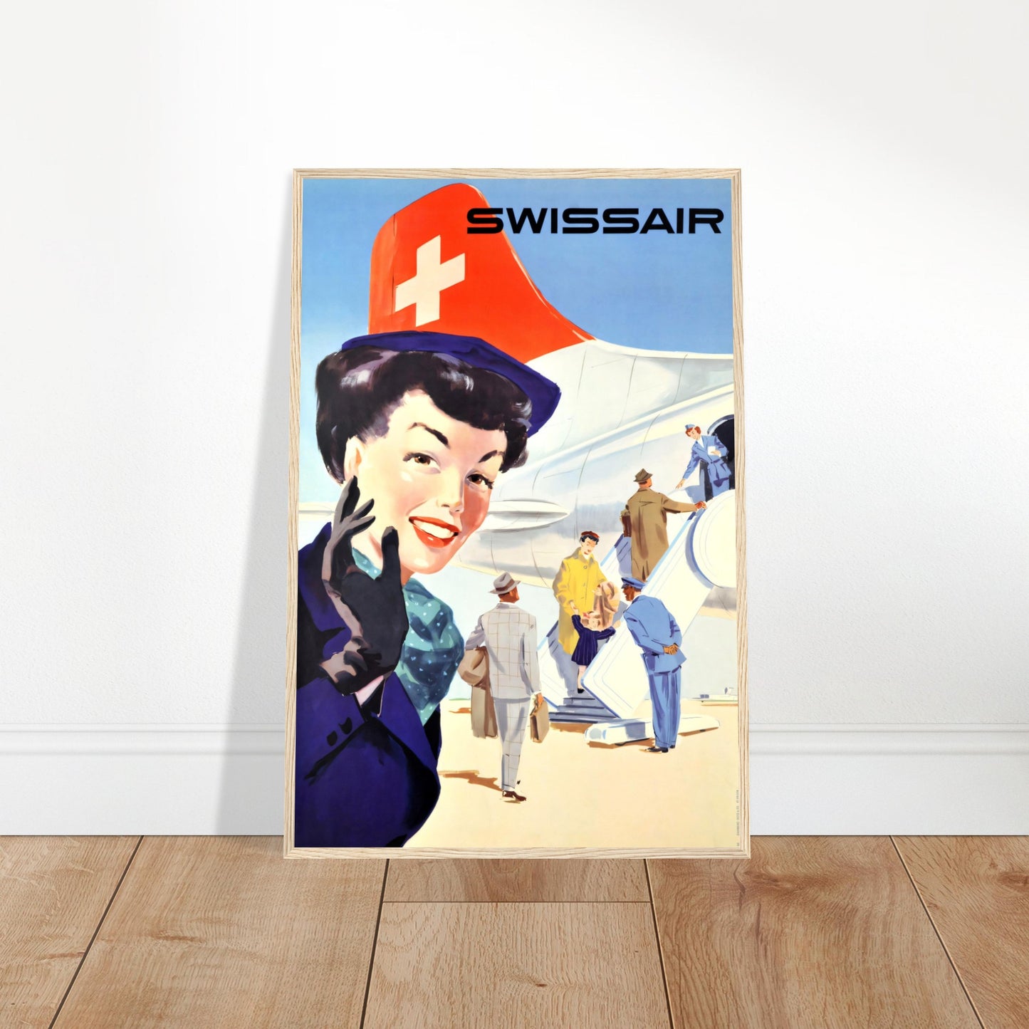 Vintage Poster Reprint, Swizz Air, Wall Art on Premium Paper - Posterify