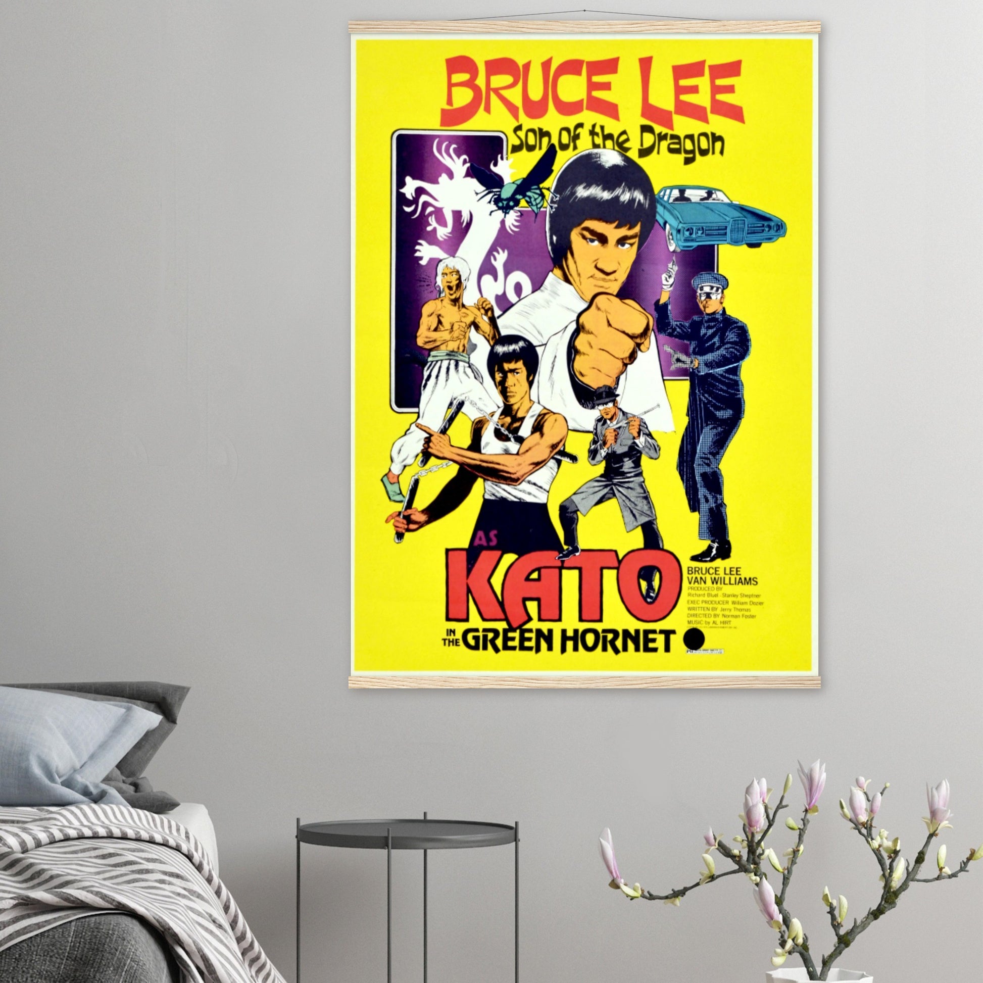 Bruce Lee Vintage Poster Reprint on Premium Matte Paper - Posterify